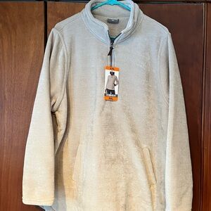 32 Degrees Ladies Quarter Zip Light Tan Pullover